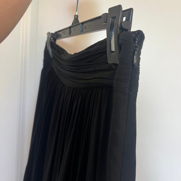 Kobi Halperin Black Wide Leg Pants Pleated Silk size 6 - Picture 5 of 9